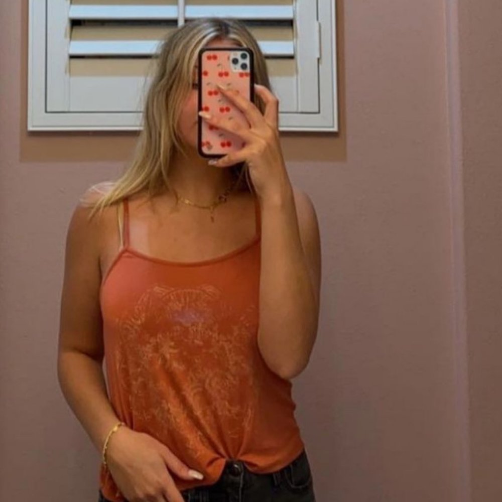 Mandala Orange Tank.